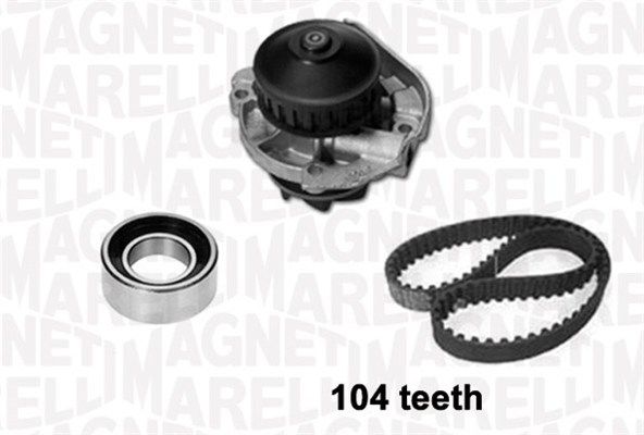 MAGNETI MARELLI Водяной насос + комплект зубчатого ремня 341401580001